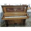 Image 1 : ANTIQUE SCHUMANN #10591 QTR SAW OAK UPRIGHT PIANO