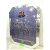 Image 1 : 16X20 GLASS MIRROR BREWERIANA CROWN ROYAL SIGN