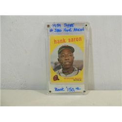 1959 TOPPS #380 BASEBALL PLAYER CARD HANK AARON