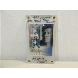 1997 PINNACLE #1 OF 10 FOOTBALL CARD DAN MARINO