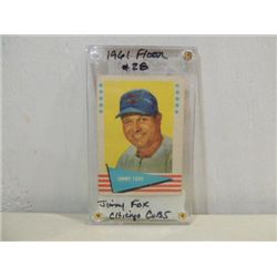 1961 FLEER #28 BASEBALL PLAYER CARD JIMMY FOXX