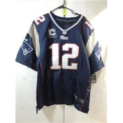 NIKE ON FIELD PATRIOTS JERSEY #12 BRADY