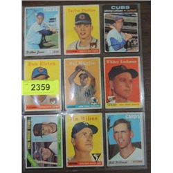 LOT 9 1959 TO 71 TOPPS BASEBALL PLAYER CARDS