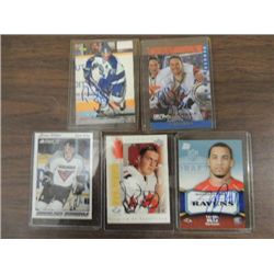 LOT 5 HOCKEY AUTOGRAPHED PLAYER CARDS: BRAD LARSEN