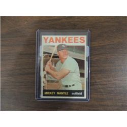 1964 TOPPS #50 BASEBALL PLAYER CARD MICKEY MANTLE