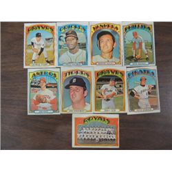 LOT 9 1972 HI#601+ BASEBALL PLAYER CARDS: 603, 640