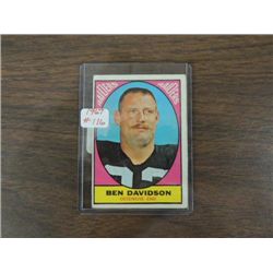 1967 TOPPS #116 FOOTBALL PLAYER CARD BEN DAVIDSON