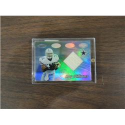 2002 TOPPS JERSEY SEG FOOTBALL CARD ROY WILLIAMS