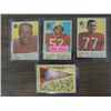 Image 1 : LOT 4 1959 TOPPS FOOTBALL CARDS: #112, 166, 111,