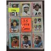 Image 1 : LOT 35 ASSORTED 1978 TOPPS FOOTBALL PLAYER CARDS