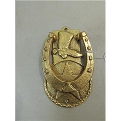 WESTERN STYLE DIE CAST IRON HORSESHOE DOOR KNOCKER