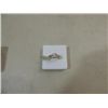Image 2 : 14KT GOLD EP DIAMOND CUBIC ZURCONIA LADYS RING