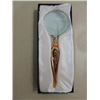 Image 1 : MURANO STYLE 8"L GLASS HANDLE MAGNIFYING GLASS