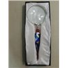 Image 1 : MURANO STYLE BLUE & SILVER GLASS HANDLE MAGNIFYING