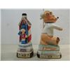Image 1 : LOT 2 VINTAGE JIM BEAM WHISKEY CERAMIC DECANTERS: