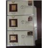 Image 1 : LOT 15 2003 22KT GOLD REPLICAS OF US POSTAGE ON
