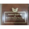 Image 2 : LOT 15 2003 22KT GOLD REPLICAS OF US POSTAGE ON