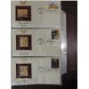 Image 5 : LOT 15 2003 22KT GOLD REPLICAS OF US POSTAGE ON
