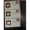 Image 1 : LOT 66 2002-03 22KT GOLD REPLICAS OF US POSTAGE ON