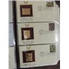 Image 3 : LOT 66 2002-03 22KT GOLD REPLICAS OF US POSTAGE ON