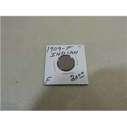 1909 (F) CIRCULATED INDIAN HEAD PENNY
