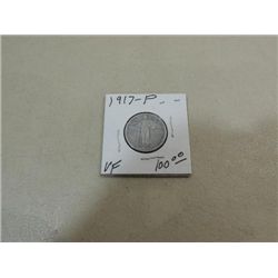 1917 (VF) CIRCULATED STANDING LIBERTY QUARTER