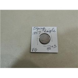 1857 (VG) CIRCULATED FLYING EAGLE PENNY