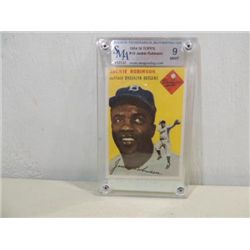 1954 TOPPS #10 GRADED BASEBALL JACKIE ROBINSON