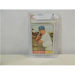 1961 TOPPS #35 GRADED BASEBALL CARD RON SANTO