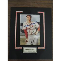 8X10 MATTED BASEBALL PHOTO AUTOGRAPHED STAN MUSIAL