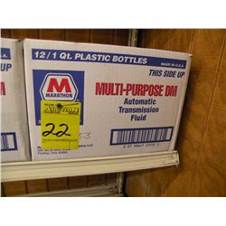 12 qts Marathon multi-purpose auto transmission fluid -New