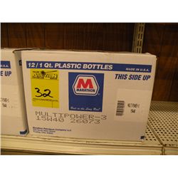 12 qts Marathon multi power 15W40 motor oil -New