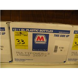 12 qts Marathon multi power 15W40 motor oil -New