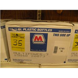 12 qts Marathon multi power 15W40 motor oil -New