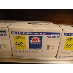 12 qts Marathon multi power 15W40 motor oil -New