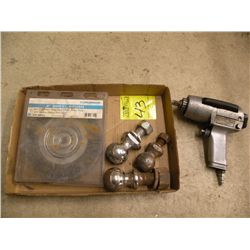 Snap-On 1/2" impact, wire wheel, hitch ball