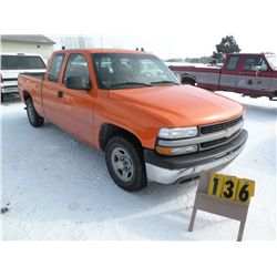 2002 Chev 1500 2x4 -City Owned 1GCEC19W02Z317687