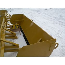 10 ft pusher for wheel loader w/metal cutting edge -New