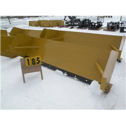 10 ft snow pusher -skid loader mount, w/metal cutting edge -New