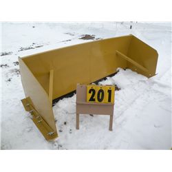 8 ft snow pusher w/metal cutting edge, skid loader mount -New