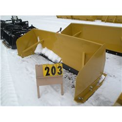 8 ft snow pusher w/metal cutting edge, skid loader mount -New