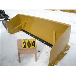 8 ft snow pusher w/metal cutting edge, skid loader mount -New
