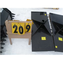 Skid loader receiver plate -New
