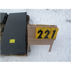 HD tool plate for skid loader -New