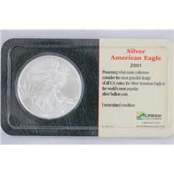 2001 Silver American Eagle in Littleton packaging