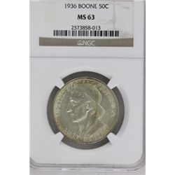 1936 Boone Silver Half Dollar
