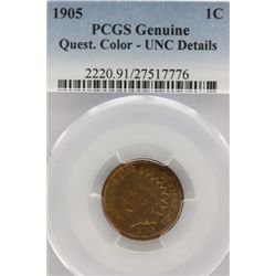 PCGS UNC Details 1905 Indian Head Penny