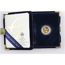 2005 W Proof 1/10 ounce American Gold Eagle