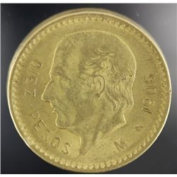 1906 Mexican Gold 10 Peso