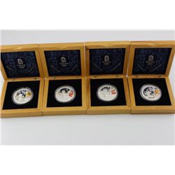 Complete 4 Coin Beijing 2008 Olympiad coin set